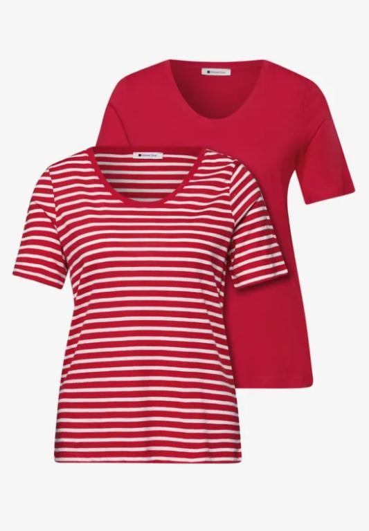 T-Shirts mit rounded V-Neck im 2er-Pack in Bern - Bild 1