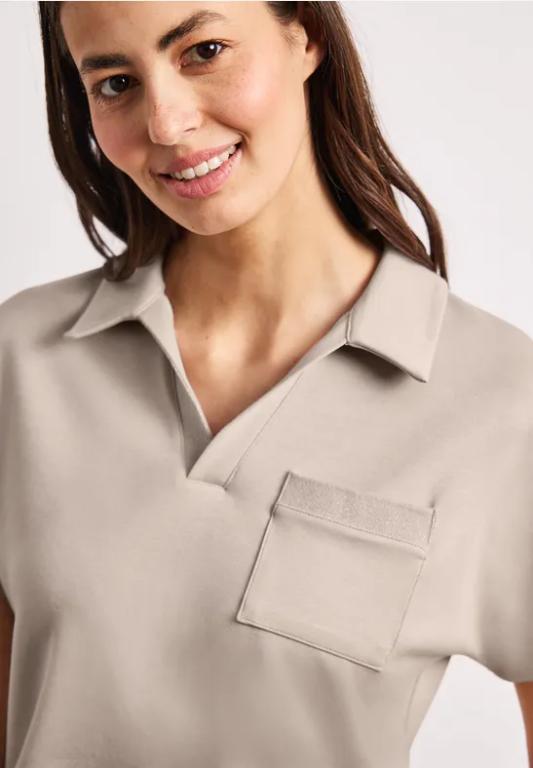 Kurzarm Poloshirt mit Glitzer in Zürich - Bild 1