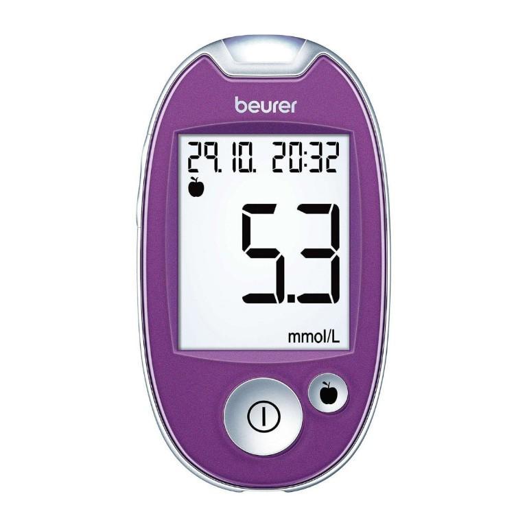 Beurer Blutzuckermessgerät GL 44 mmol / l f. Diabetiker lila in Aesch - Bild 1