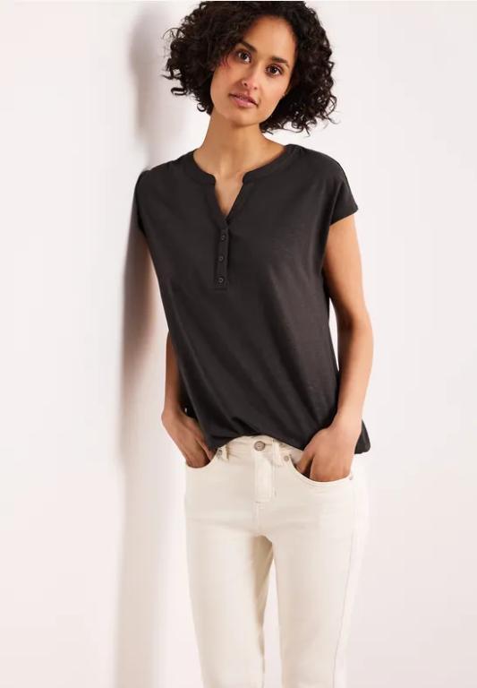Dropped Shoulder Shirt mit Split Neck in Aesch - Bild 1