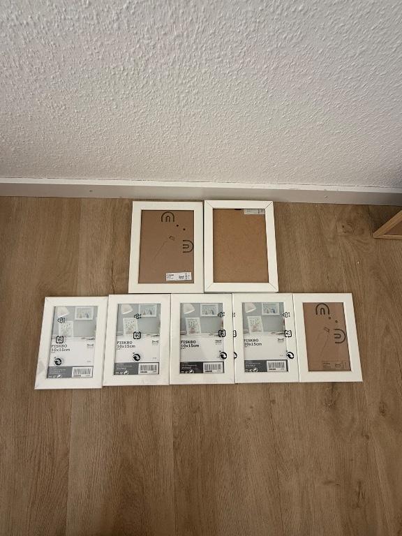 Bilderrahmen Set – 19 Stück – weiß & grau – verschiedene Grössen in Basel - Bild 2