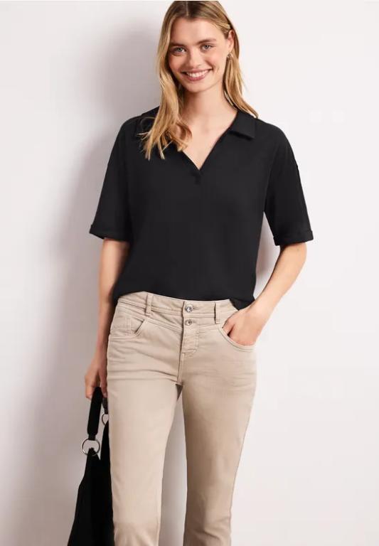 Kurzarm Poloshirt aus Jersey in Willisau - Bild 1