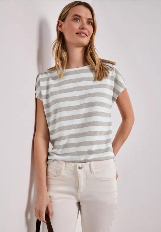 Dropped Shoulder Shirt mit Streifen und Glitzer in Lenzburg - Bild 1