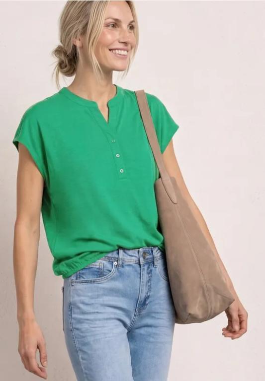 Dropped Shoulder Shirt mit Split Neck in der Schweiz - Bild 1