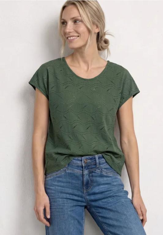 Dropped Shoulder Shirt mit Strukturmix in Willisau - Bild 1
