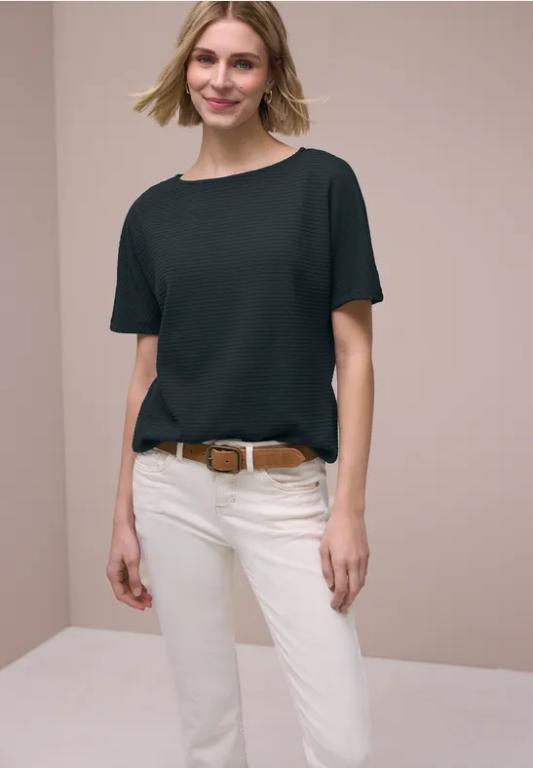 Dropped Shoulder Shirt mit Struktur in der Schweiz - Bild 1
