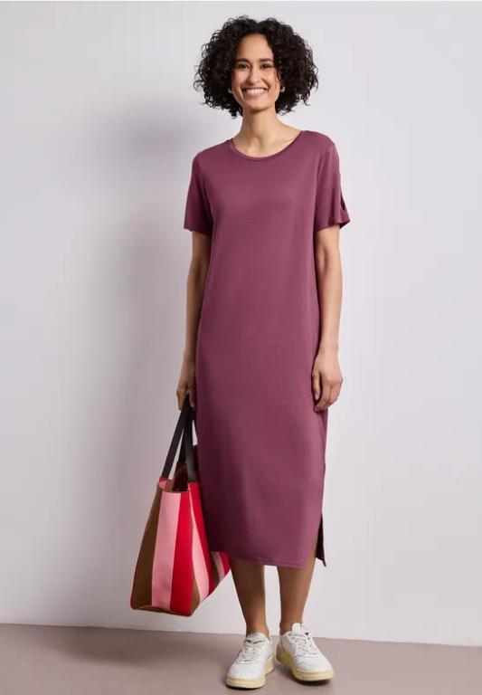 Midi-Kleid mit Kurzarm mit Schlitzdetail in Lenzburg - Bild 1