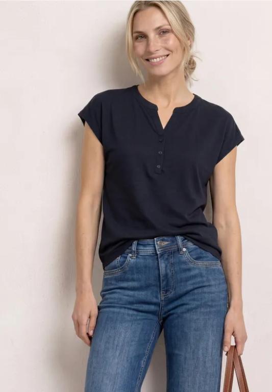 Dropped Shoulder Shirt mit Split Neck in der Schweiz - Bild 1