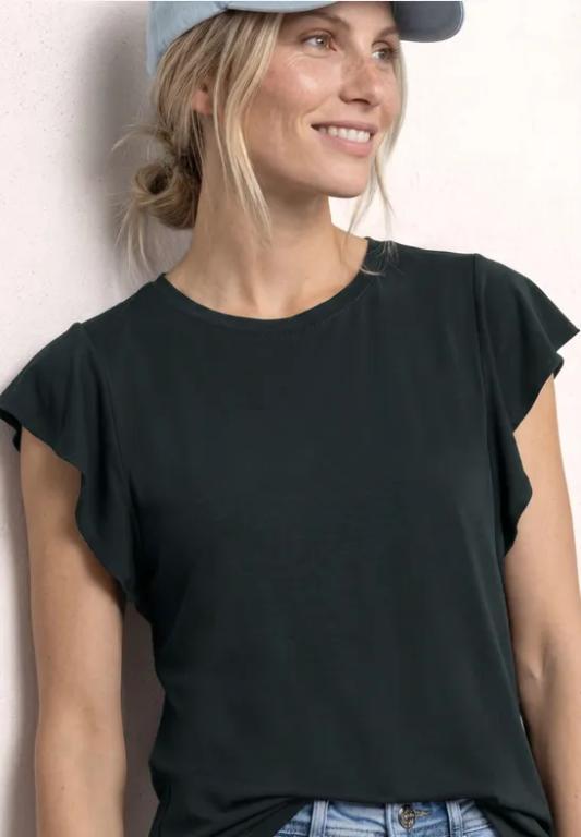 Shirt mit Rundhals und Volantärmeln in Frauenfeld - Bild 1