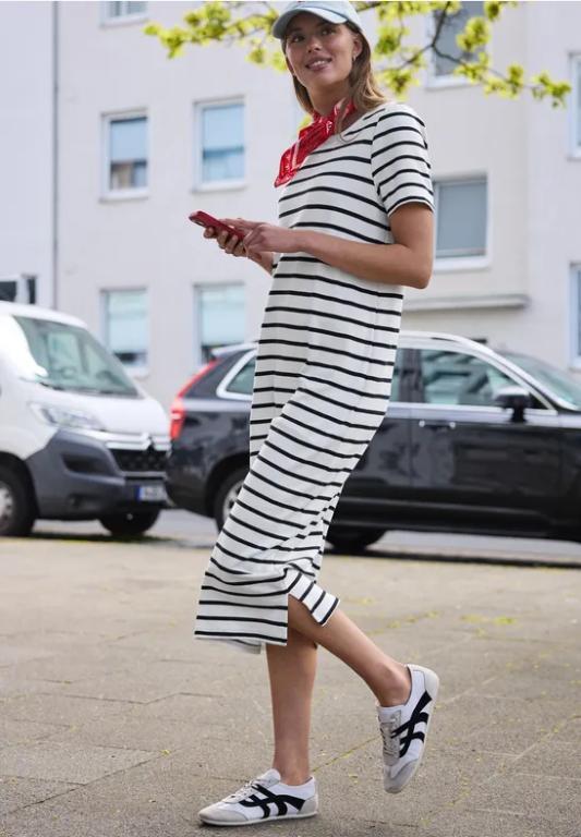 Midi-Kleid mit Raffung am Ärmel in Aarau - Bild 1