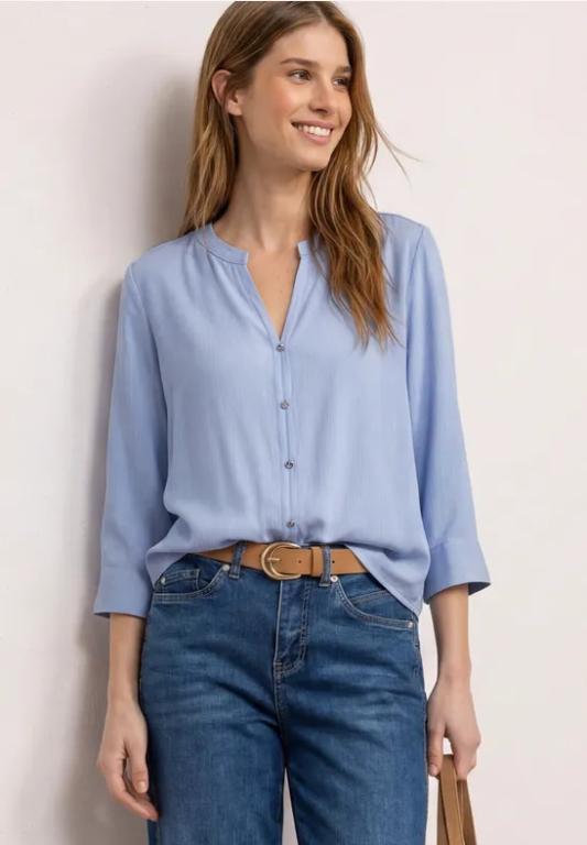 3/4-Arm Bluse mit Knotendetail in Aesch - Bild 1