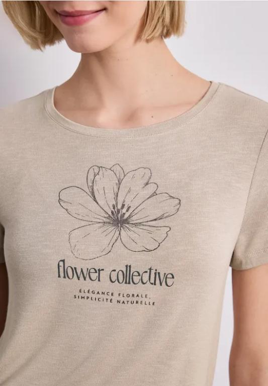 T-Shirt mit Rundhals und Artwork in der Schweiz - Bild 1