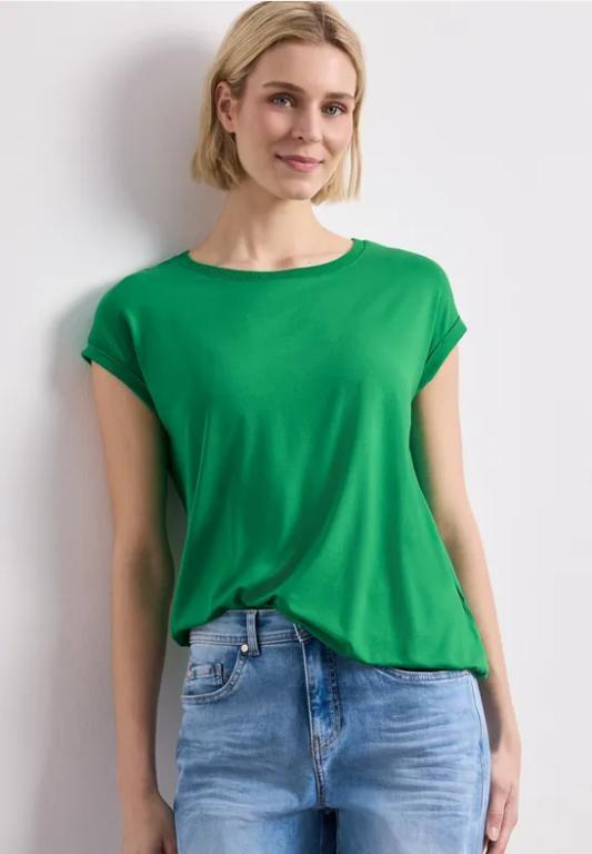 T-Shirt mit Boatneck und Deko-Tape in der Schweiz - Bild 1