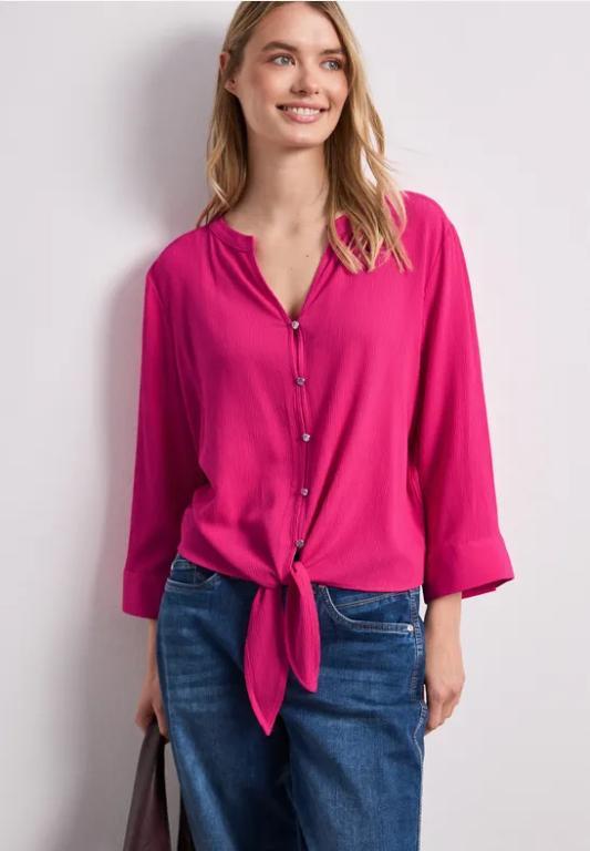 3/4-Arm Bluse mit Knotendetail in Basel - Bild 1