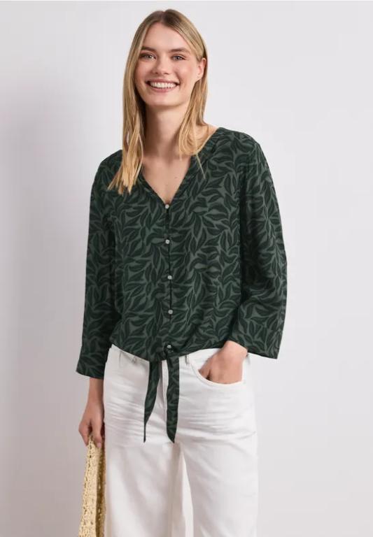 3/4-Arm Bluse mit Knotendetail in Bern - Bild 1