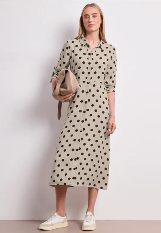 Midi-Kleid mit Knöpfen und Punktmuster in Lenzburg - Bild 1