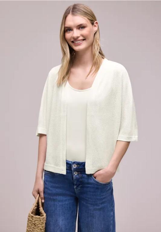 Kurzarm Jacke im Strick-Look mit Glitzer in Bern - Bild 1
