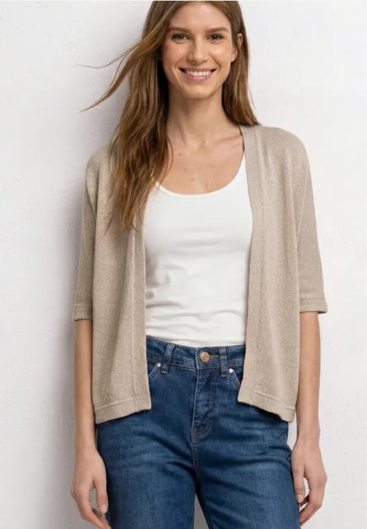 Kurzarm Jacke im Strick-Look mit Glitzer in Winterthur - Bild 1
