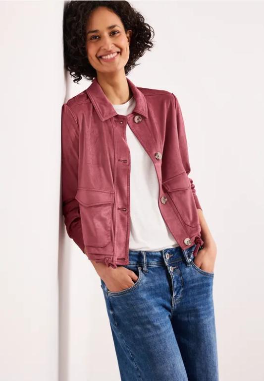 Jacke aus Velours mit Knopfleiste in Lenzburg - Bild 1