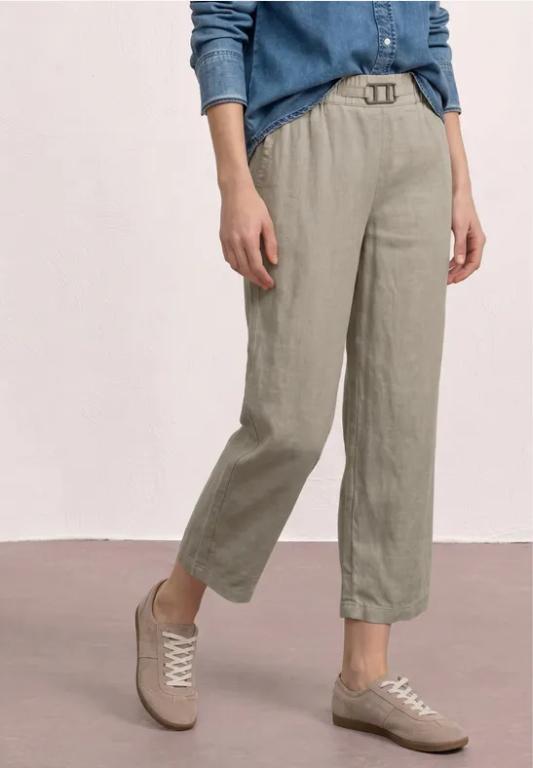 Wide Leg Hose im Loose Fit aus Leinen in Aesch - Bild 1
