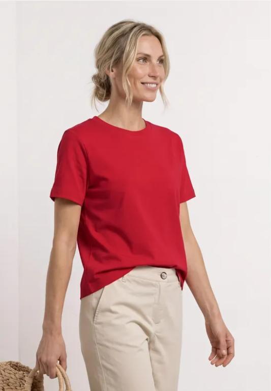 Basic T-Shirt im verkürzten Schnitt in der Schweiz - Bild 1