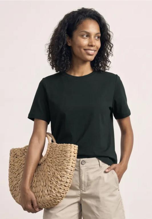 Basic T-Shirt im verkürzten Schnitt in der Schweiz - Bild 1