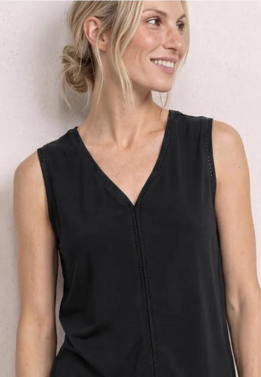 Top mit V-Neck und Crochet-Tape in Aesch - Bild 1