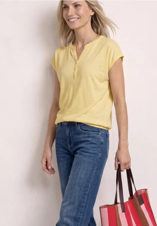 Dropped Shoulder Shirt mit Split Neck in der Schweiz - Bild 1