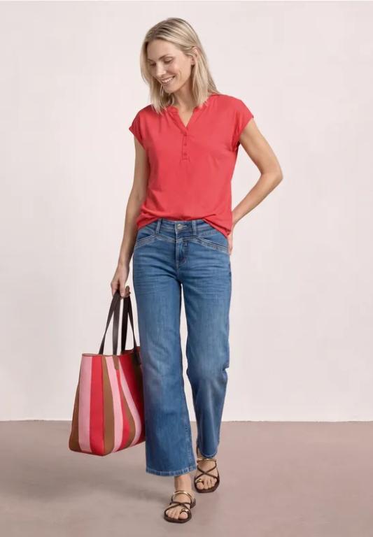Dropped Shoulder Shirt mit Split Neck in Solothurn - Bild 1