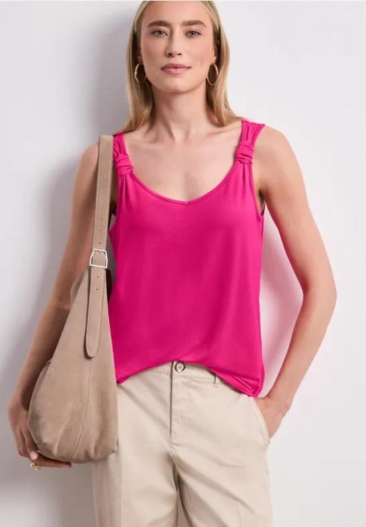 Top mit V-Neck und Knotendetail in Urdorf - Bild 1