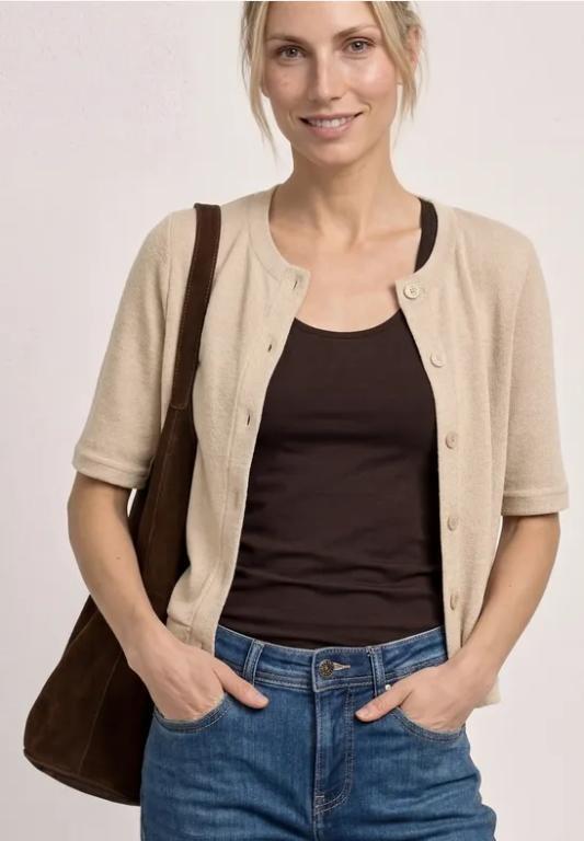Kurzarm Jacke im Strick-Look in Willisau - Bild 1