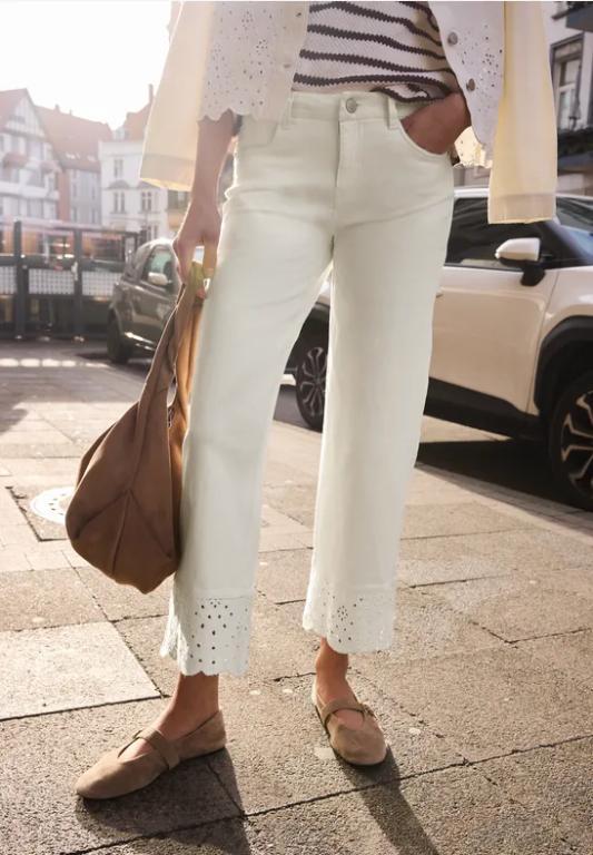Mid Waist Wide Leg Jeans mit Embroidery in Luzern - Bild 1