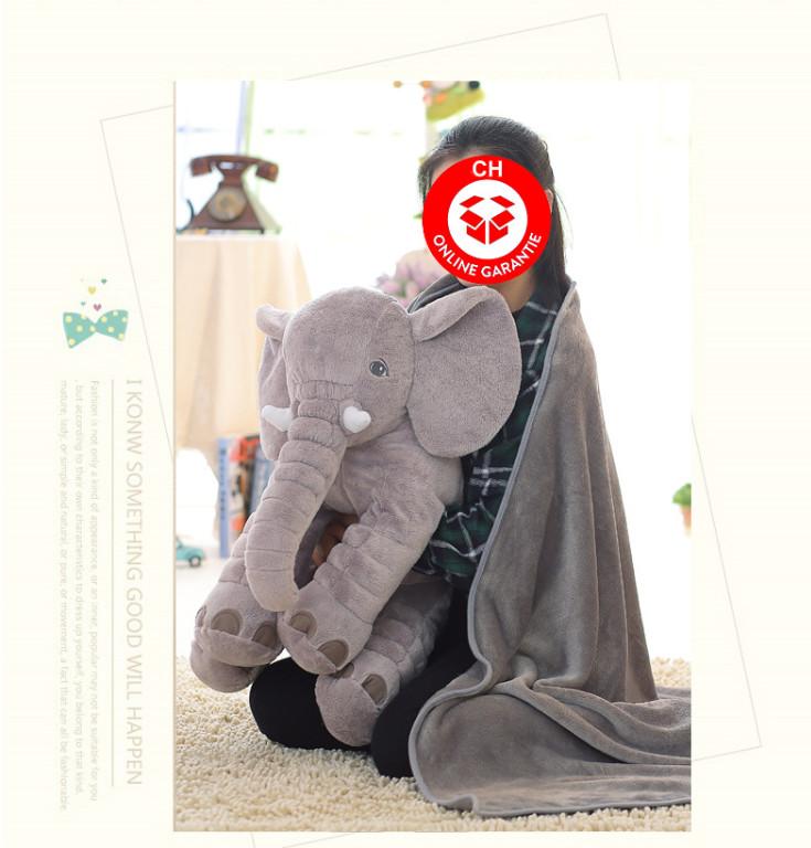 lefanten Kissen Elefant Elefanenkissen Baby Kinder Plüschtier in Brig - Bild 2