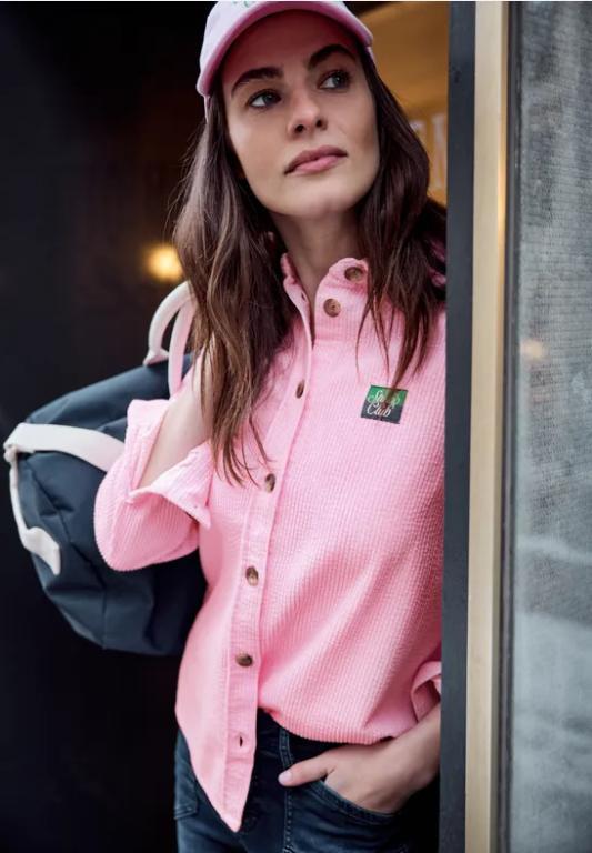 Cordbluse mit Patchdetail in Appenzell - Bild 1