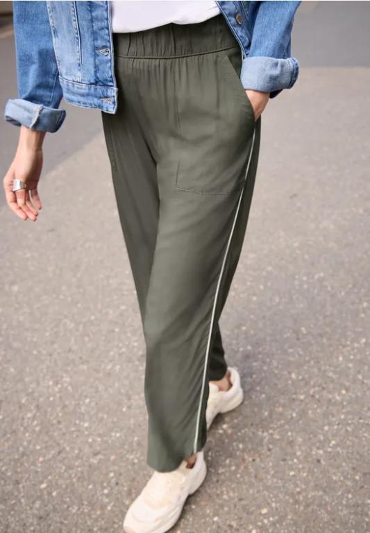 Wide Leg Culotte im Loose Fit mit Piping in Appenzell - Bild 1