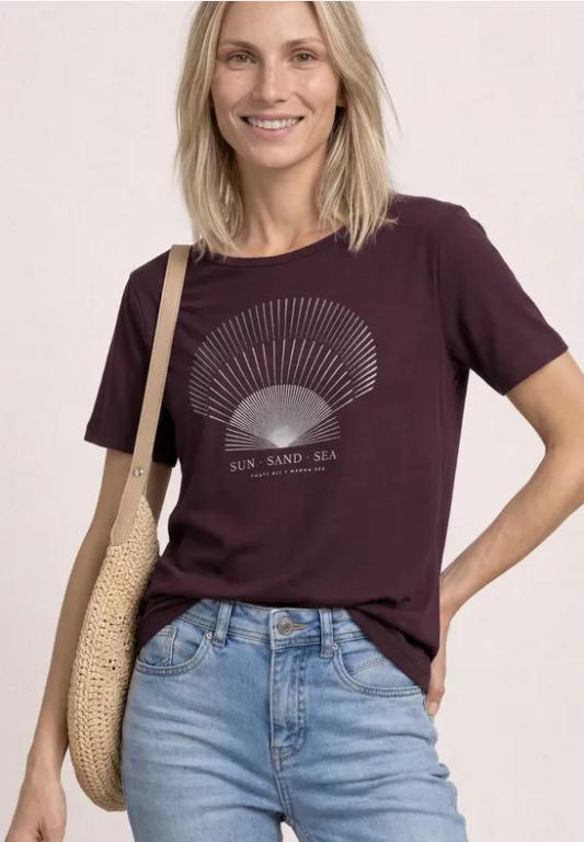 T-Shirt mit Rundhals und Foliendetails in Luzern - Bild 1