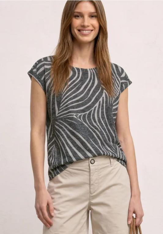 Dropped Shoulder Shirt im Ausbrenner-Look in Luzern - Bild 1