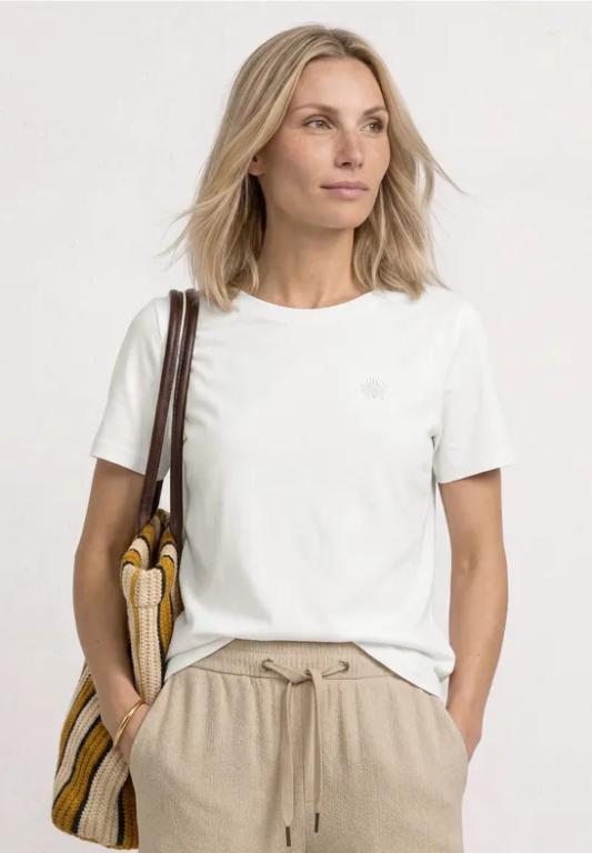 T-Shirt mit Rundhals und Embroidery Detail in Dulliken - Bild 1