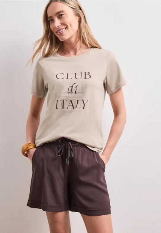 T-Shirt mit Rundhals und Artwork in Luzern - Bild 1