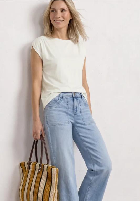 Dropped Shoulder Shirt mit Raffung in der Schweiz - Bild 1