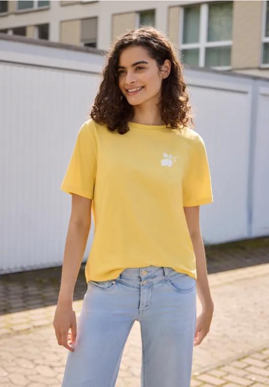 T-Shirt mit Rundhals und Backprint in Aesch - Bild 1