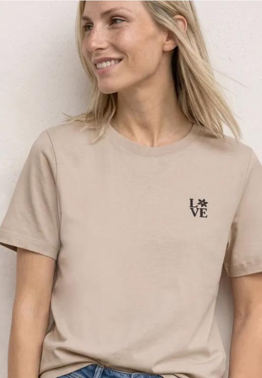 T-Shirt mit Rundhals und Printdetail in Frauenfeld - Bild 1