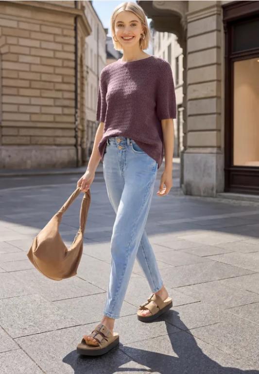 Kurzarm Pullover mit Lochmuster in Aesch - Bild 1