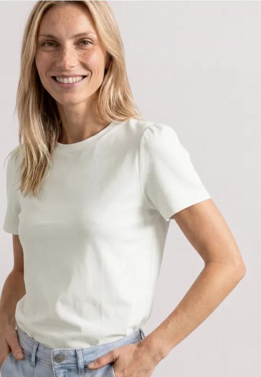 T-Shirt mit gerafftem Ärmel in Aesch - Bild 1