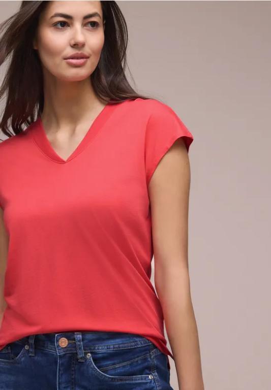 Dropped Shoulder Shirt mit V-Neck in der Schweiz - Bild 1