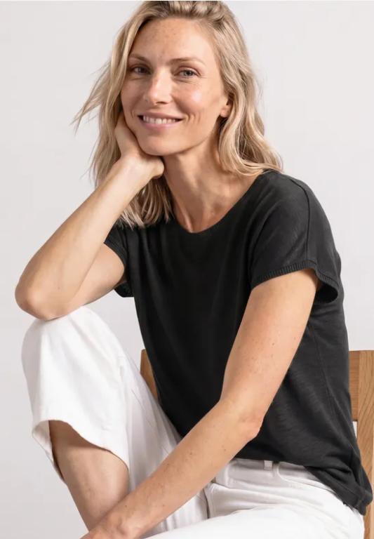 Dropped Shoulder Shirt mit Rundhals in der Schweiz - Bild 1