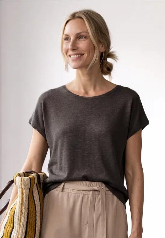 Dropped Shoulder Shirt mit Rundhals in der Schweiz - Bild 1