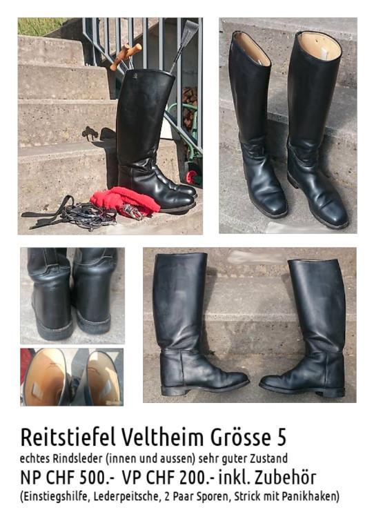 Reitstiefel Veltheim Grösse 5 (Rindsleder) in Frauenfeld - Bild 1