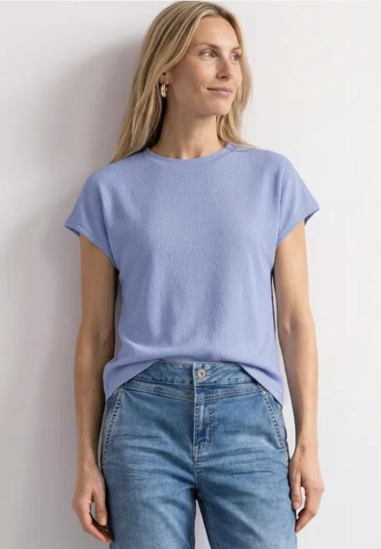 Dropped Shoulder Shirt mit Strukturmix in der Schweiz - Bild 1