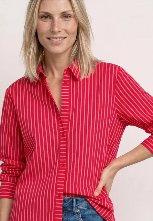 Langarm Hemdbluse mit Streifenmuster in Lenzburg - Bild 1